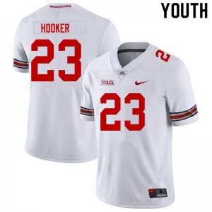 Youth Ohio State Buckeyes #23 Marcus Hooker White Nike NCAA College Football Jersey Super Deals UTZ7644SC